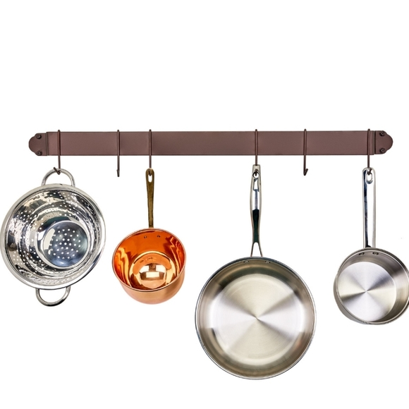 Classic 34" Bar-Style Wall-Mount Pot Rack - Picture 1 of 6